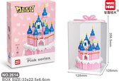 Bouwpakket - bouwset / 3D puzzel - Mini blokjes - Pink series - kasteel - bouwsteentjes