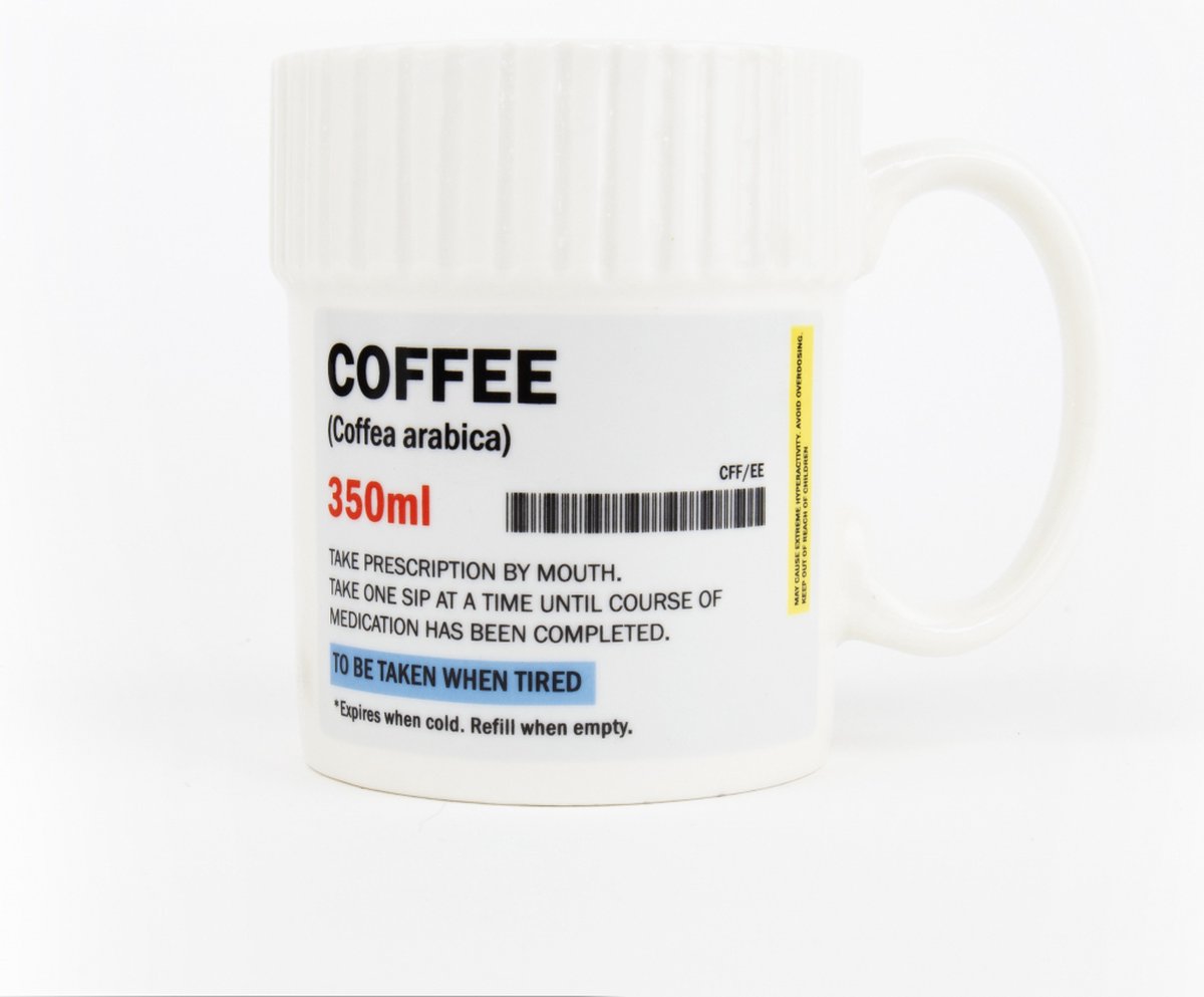 Gift Republic Pill Pot Mok - Koffie