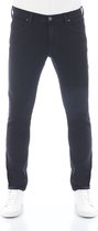 Lee Pantalons Jeans pour Hommes Luke Slim Tapered Fit Zwart 32W / 34L Pantalon Jeans en Denim Adultes