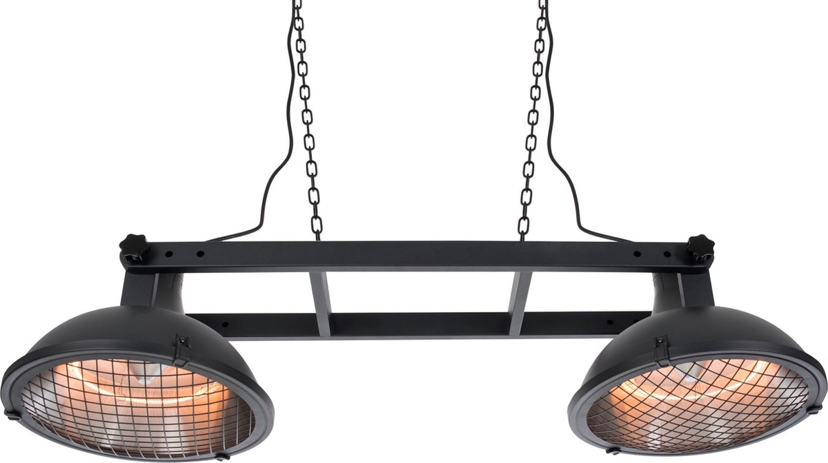 Sunred Indus II Bright 3000 W - Chauffage de terrasse suspendu - Noir
