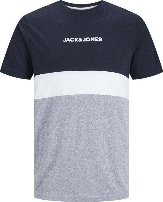 JACK&JONES JJEREID BLOCKING TEE SS NOOS Heren T-shirt - Maat S