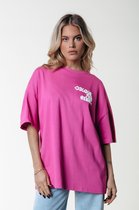 Colourful Rebel Logo Wave Puff Oversized Tee - S