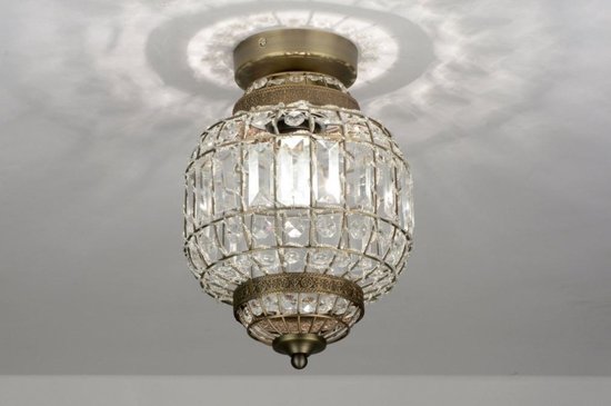 Lumidora Plafondlamp 71600 - Plafonniere - MO - E27 - Brons - Metaal - ⌀ 20 cm