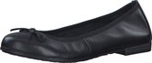 MARCO TOZZI premio Leather, Insole Leather + Feel Me Dames Ballerina's - BLACK - Maat 36