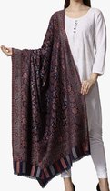 N3 Collecties Kashmiri Kani wollen sjaal voor dames