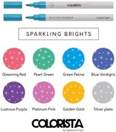 Colorista - Glitter Markers - Sparkling Brights 8 st