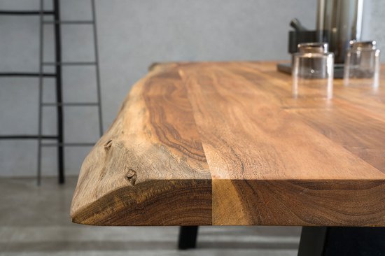 Table de salle à manger Timo Acacia - Rectangulaire - 220x110cm - Hauteur 76,5 cm