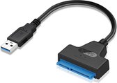 Ibley USB 3.0 naar SATA III adapter | SATA 3 adapter kabel | 7 pin, 15 pin en 22 pin | Geschikt voor SSD’s en 2.5” HDD’s | 22cm kabel
