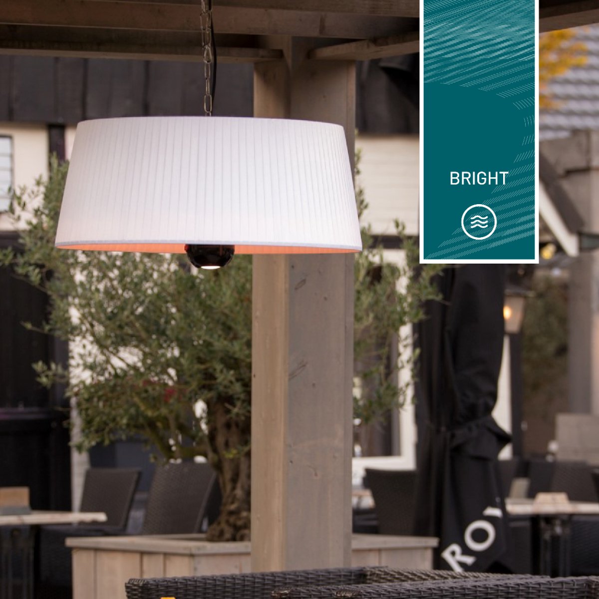 Sunred Artix Bright 1800 W - Hanging patio heater - White