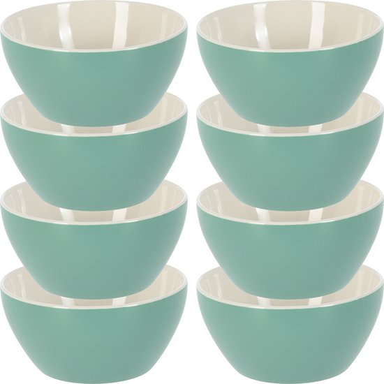 Hausfelder Bowl Set van 12 Mueslischaaltjes | Onbreekbare Soepkommen | 750 ml Dessertschalen | Kom en Schalen Set (Antraciet-Zwart