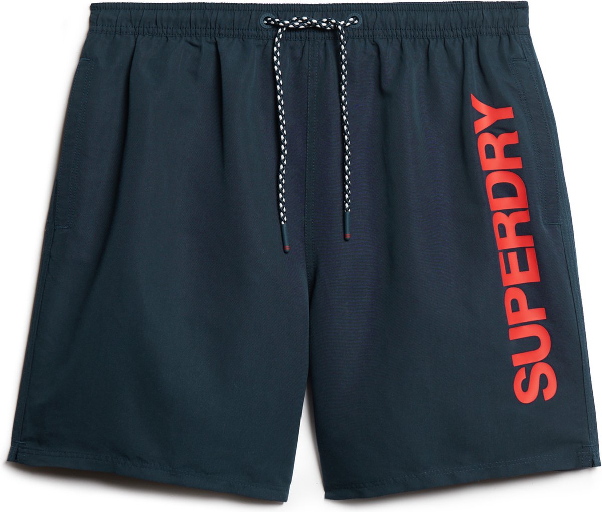 Superdry SPORT GRAPHIC 17″ SWIM SHORT Heren Blauw