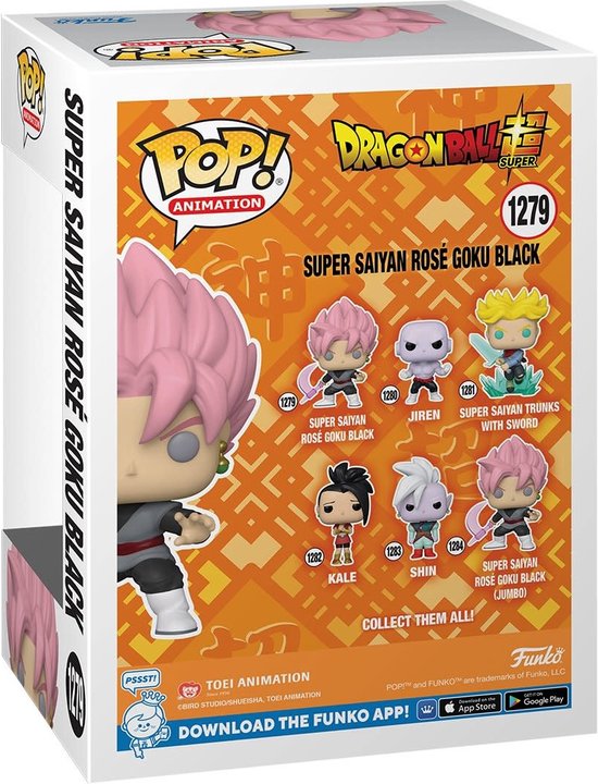 Funko Pop Dragon Ball Super – Goku Black Rosé #1279 – Exclusive Edition Mit Leuchteffekt – Ca. 10 Cm – Sammlerfigur Für Echte Fans