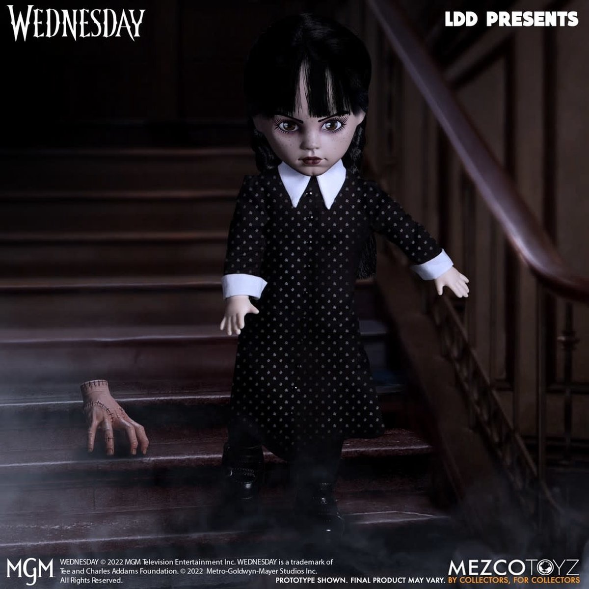 Mezco Toys Living Dead Dolls: Wednesday Addams 10 inch Action Figure speelfiguur thumbnail 2
