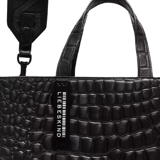 Borsa A Sacchetto LIEBESKIND Pb Naplack Paperbag, Pelle, Taglia Extra Small, Nera - 3