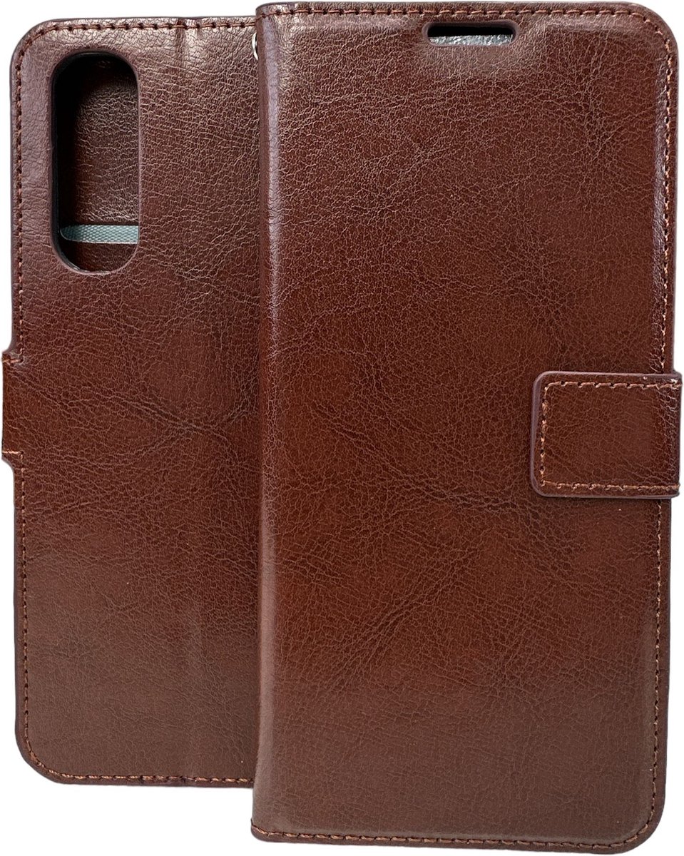 Portemonnee Book Case Hoesje Geschikt voor: Oppo Find X2 Neo - Bruin
