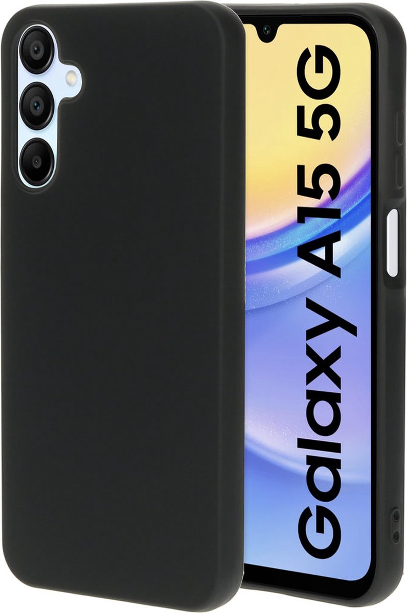 Mobiparts hoesje geschikt voor de Samsung Galaxy A15 - Siliconen - Zwart