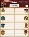 Harry Potter Etiketten 4 X 8 Cm Papier Bruin/naturel 16 Stuks