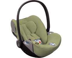 Cybex Autostoelhoes - Geschikt voor Cloud Z Z2 T - Hoes Groep 0 - Zacht Katoen - Perfecte Pasvorm - Met waterdichte voering ter bescherming van de autostoel - Groen