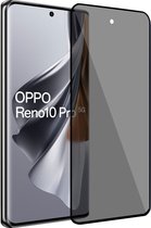 Geschikt voor OPPO Reno 10 Pro - Privacy Screenprotector - Beschermglas - Privé GuardCover