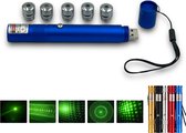 pointeur laser vert-usb rechargeable-stylo laser-professionnel CLASSE 2 - BLEU