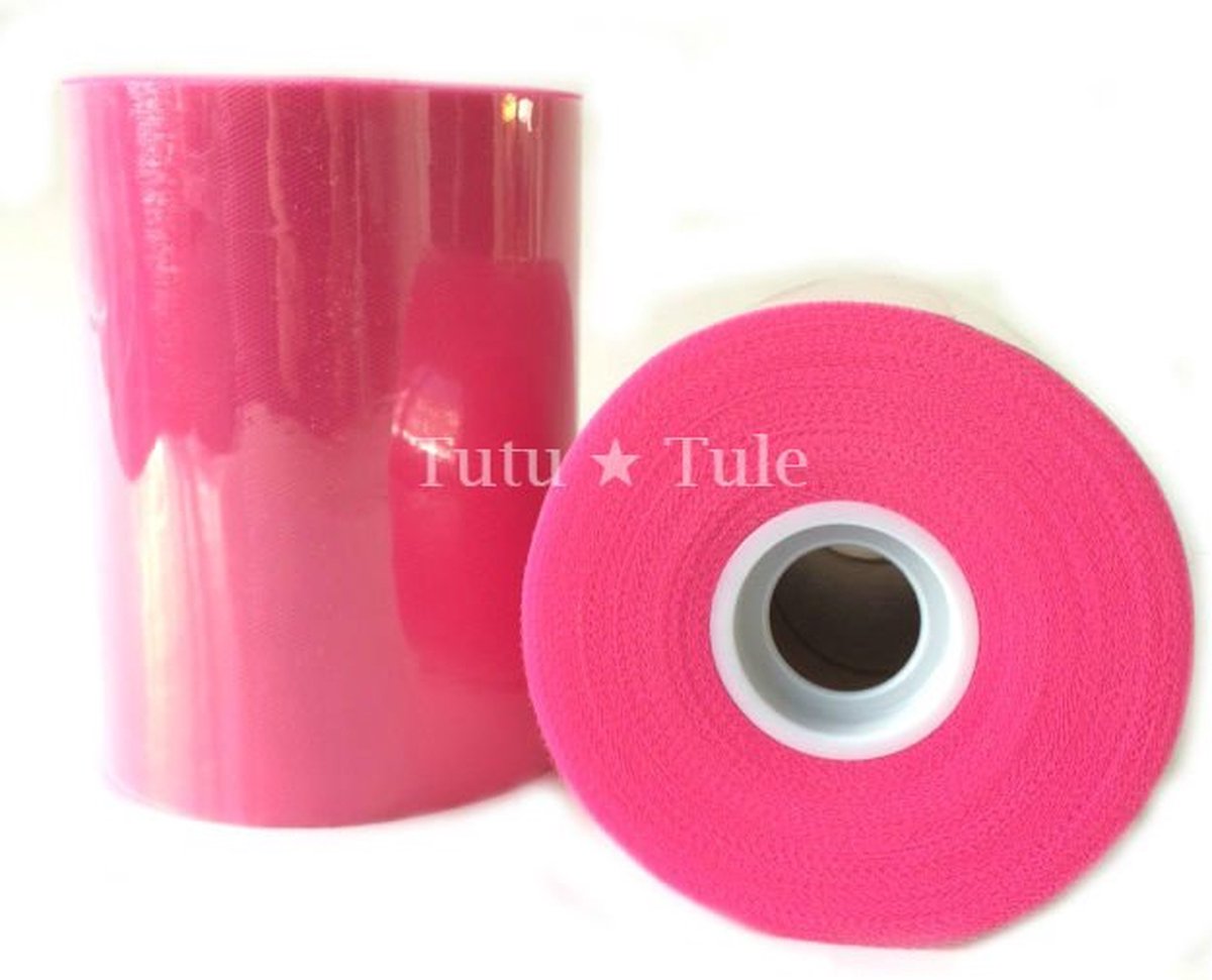Tule rol fuchsia