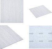 vidaXL Vloerplanken zelfklevend 5-11 m² PVC wit - Vloerplank - Vloerplanken - Vloertegel - Vloertegels