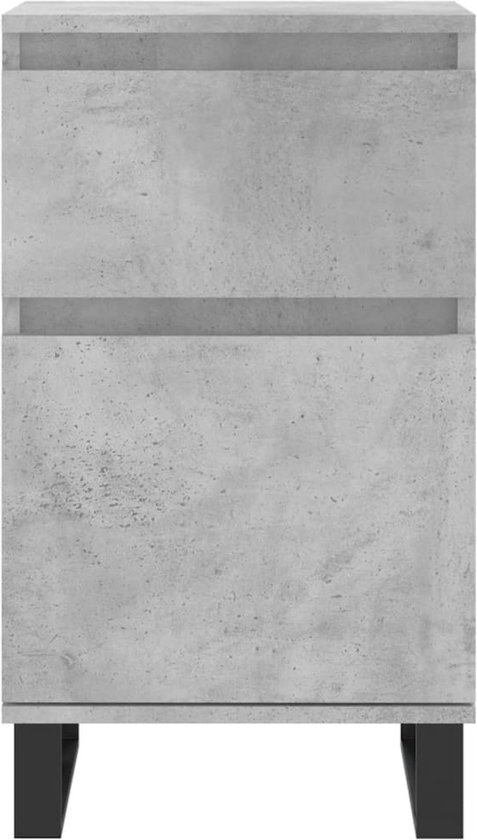 vidaXL Buffet 40x35x70 cm Bois d'ingénierie Béton Gris - Buffet - Commodes - Armoire de rangement - Armoire murale