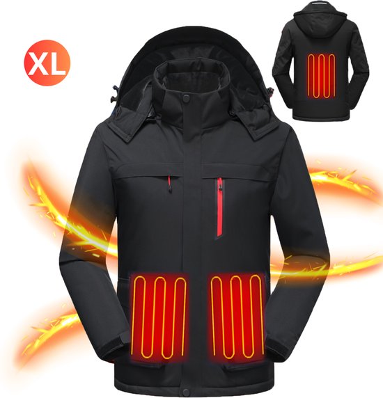 Nivard Veste Chauffante - Veste Chauffante - Veste Thermo - Vêtements Électrique - Veste Chauffage - Extra Confortable - Homme - Taille XL - Zwart