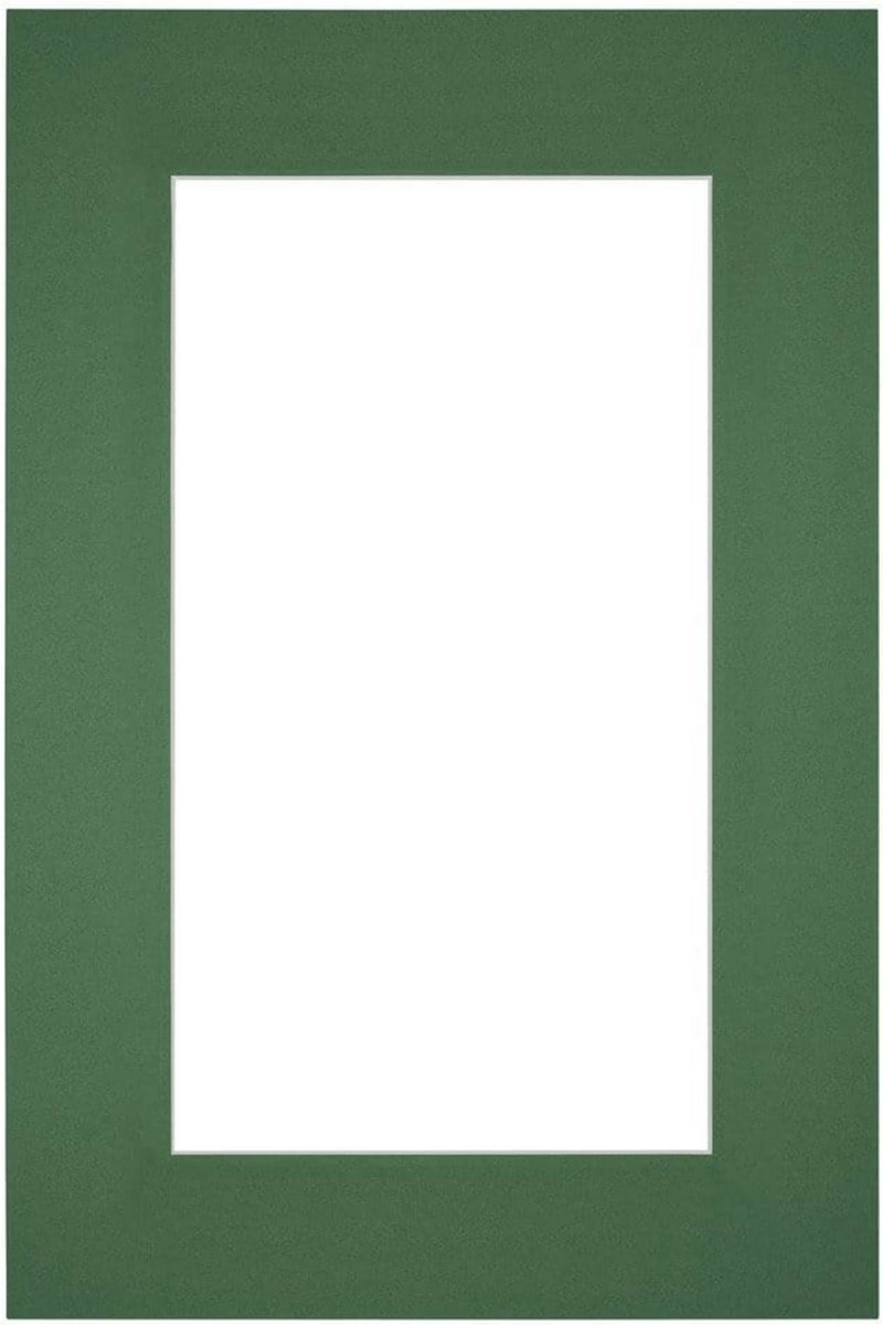 Passe-Partout Fotomaat 50x70 cm - Lijstmaat 61x91,5 cm - Groen Bos - Museumkarton - Fotoli