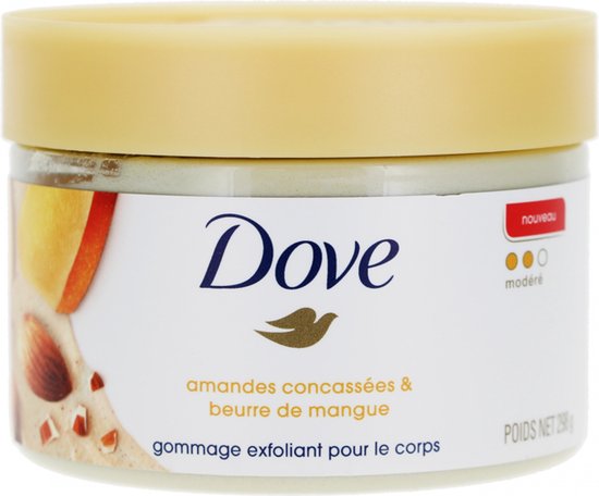 Dove Crushed Almond & Mango Butter Exfoliating Body Scrub - Lichaamsscrub - Bad & Douche - 298g - Dove