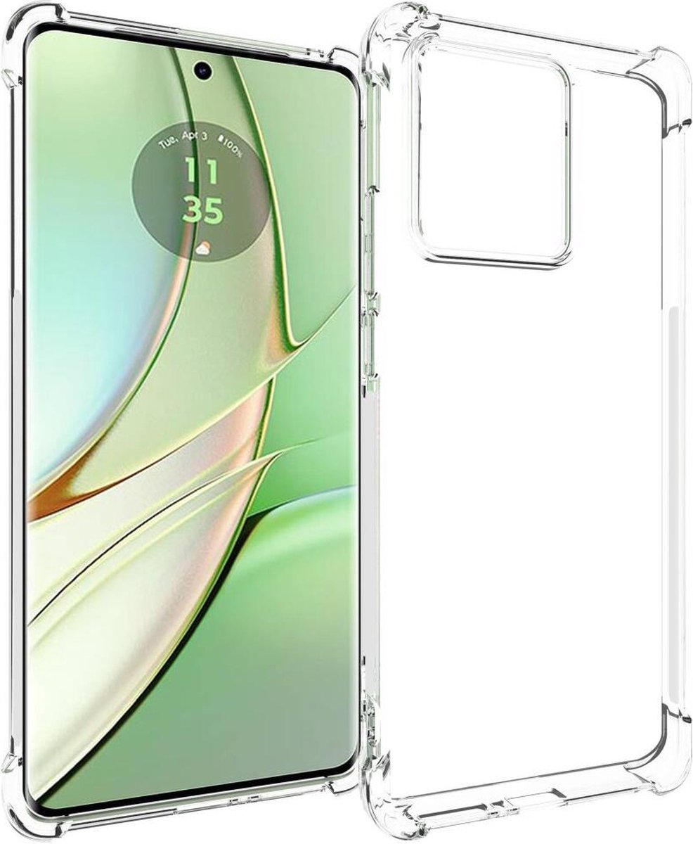 Motorola Edge 40 Hoesje Schokbestendig en Dun TPU Transparant