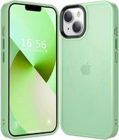 Hoesje Geschikt voor Apple iPhone 15 Plus - Matte Back Cover - Groen