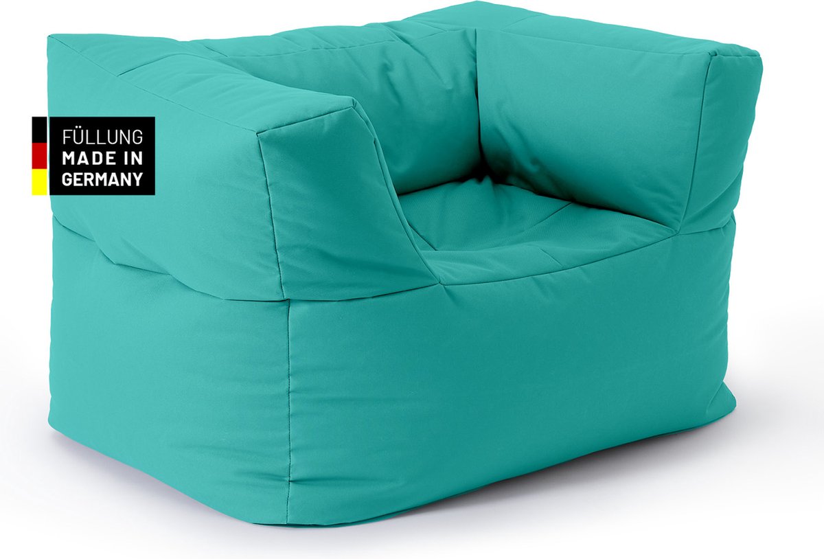 LUMALAND zitzak sofa fauteuil - Kan worden gecombineerd met het modulaire systeem - 400 L - Turquoise