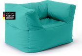 Bol.com LUMALAND zitzak sofa fauteuil - Kan worden gecombineerd met het modulaire systeem - 400 L - Turquoise aanbieding