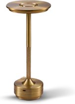 Homezie LuxeTouch | Draadloze Tafellamp | USB-oplaadbaar | Met Touch Bediening | Eet Tafel Lamp | Sfeerverlichting | Goud