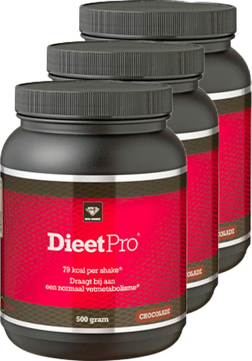 Goedkoopste Dieet Pro | Chocolade | 3 stuks | 3 x 500 g