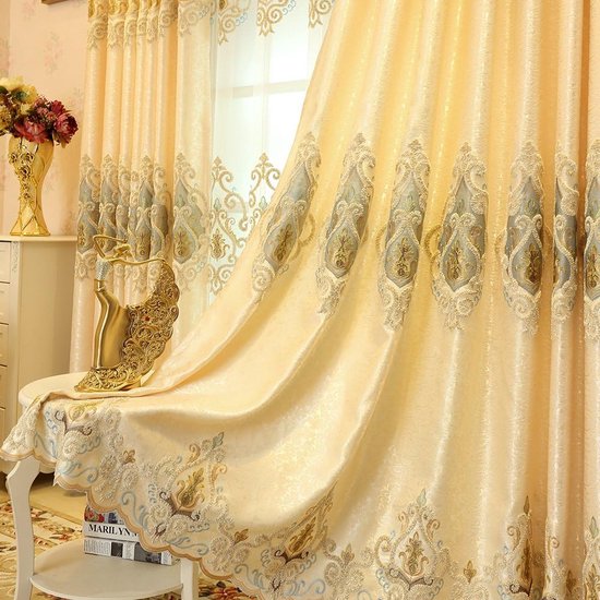 Moderne Eenvoudige Jacquard Gordijn Kamer Decor Gordijnen voor Woonkamer Eetkamer Slaapkamer
