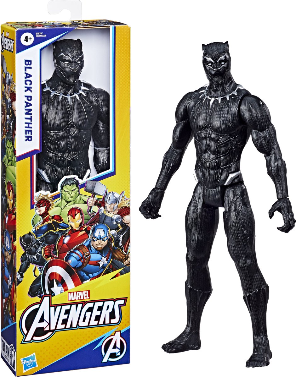 Hasbro Marvel actiefiguur Black Panther - Avengers Titan Hero 30 cm.