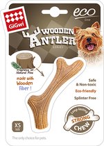 GIGwi WOODEN ANTLER - Honden kauwspeelgoed - Natuurlijk - Hout - XS - 10 cm