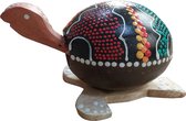 Floz Design houten wiebeldier - wiebeldier schildpad - voor in auto of in huis - cadeau tiener - fairtrade - 16 cm