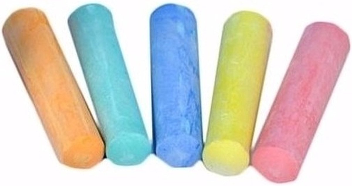 Eddy Toys Topwrite Stoepkrijt voor Buiten - Krijt Set - 6 stuks — afbeelding 5