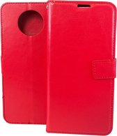 Portemonnee Book Case Hoesje Geschikt voor: Xiaomi Redmi Note 9T (5G) - Rood