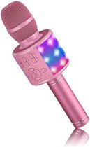 Microfoon Kinderen Speelgoed - Microfoon Kinderen Karaoke - Microfoon Bluetooth Kids - Roze