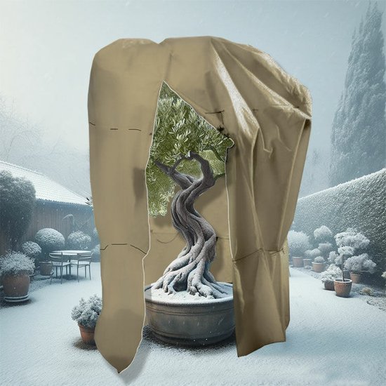 Rori Housse de Protection XXXL - Couverture Végétale Olijfboom- Couverture Antigel - 360 cm x Ø250 cm (80 g/m²)
