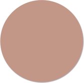 Label2X - Muurcirkel effen pale pink - Ø 120 cm - Forex - Multicolor - Wandcirkel - Rond Schilderij - Muurdecoratie Cirkel - Wandecoratie rond - Decoratie voor woonkamer of slaapkamer