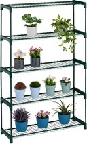 Support à plantes d'intérieur Relaxdays - 5 niveaux - 139 cm de haut - support à fleurs en acier - plantes d'intérieur