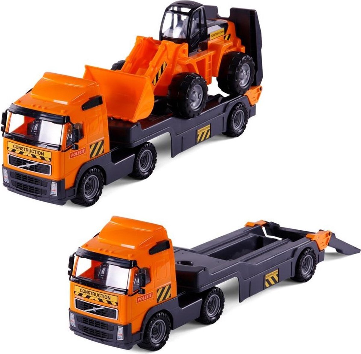 Polesie Volvo Vrachtwagen met Bulldozer Oranje/Zwart