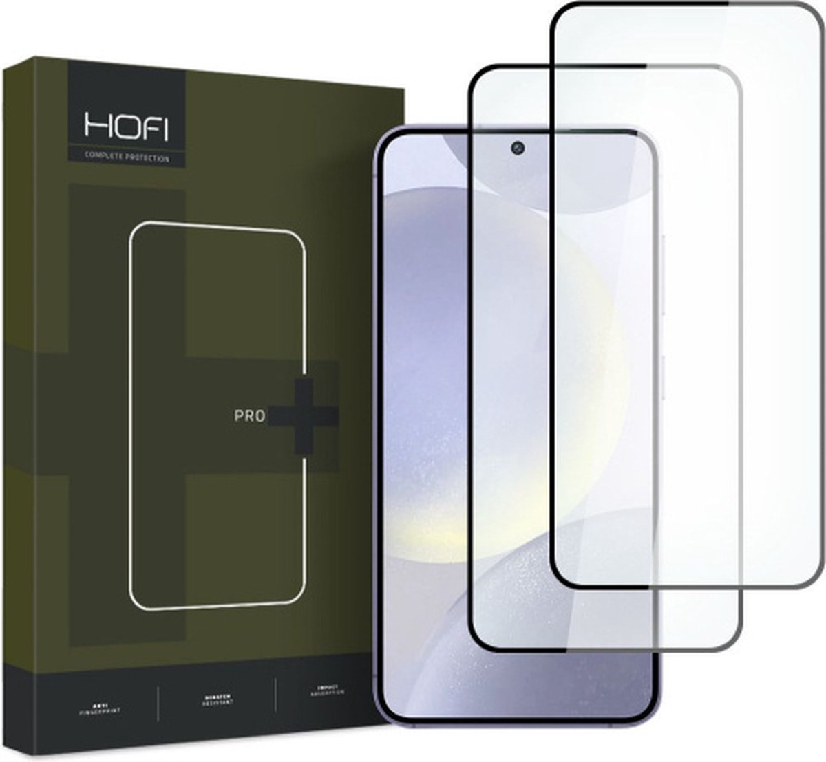 2-Pack HOFI Tempered Glass Screen protector FULL cover geschikt voor Samsung Galaxy S24