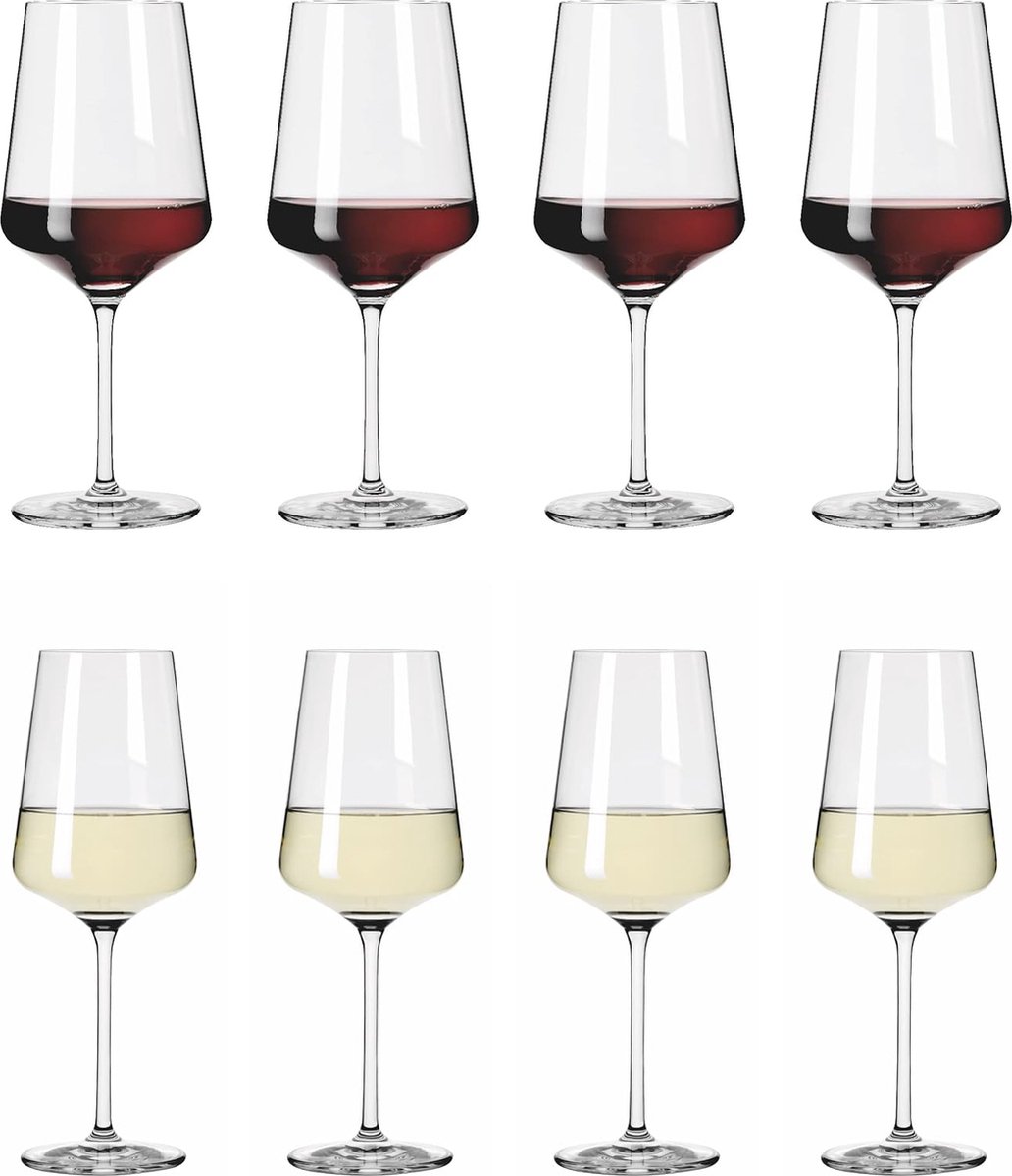 vaatwasmachinebestendige Tritan-kristalglazen, Luxe Wijnglazen set, 6 Pieces