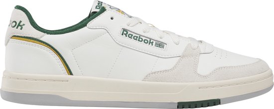 Reebok PHASE COURT - Heren Sneakers - Wit/Groen - Maat 44,5